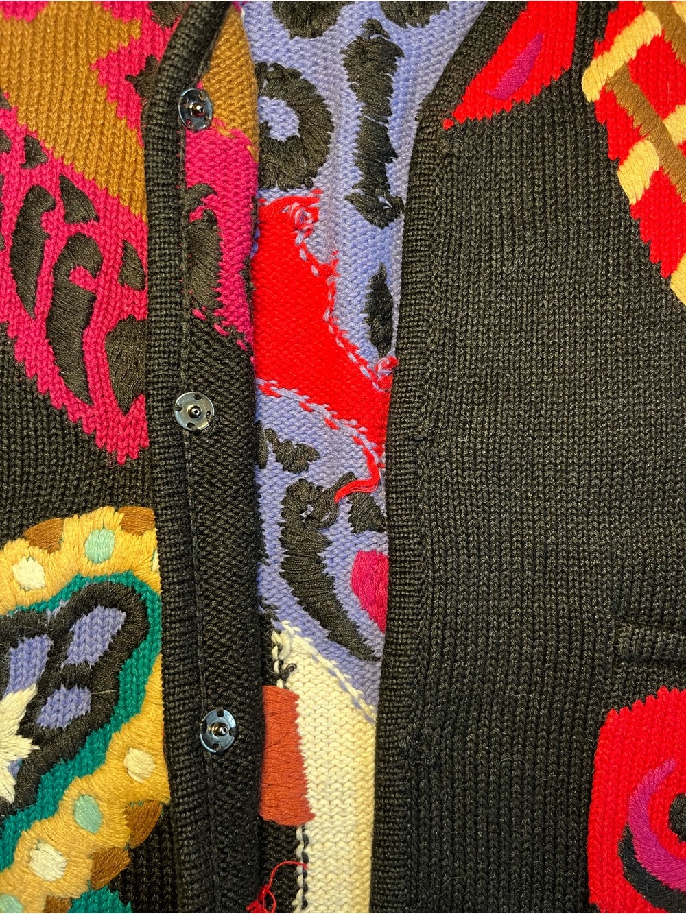 Vintage Lisa Nichols Marisa Christina Heart Rose Knit Sweater Vest Medium Art to - Picture 3 of 11